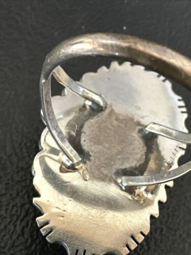 Men's Women's Blue Turquoise #8 Navajo Ring | Sterling Silver | Sz 11 | 16895