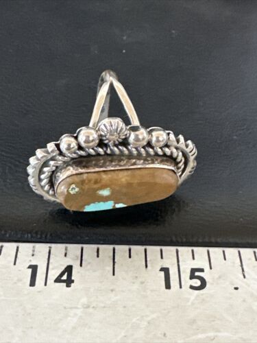 Men's Women's Blue Turquoise #8 Navajo Ring | Sterling Silver | Sz 11 | 16895