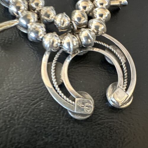 Navajo Shadowbox Coral Kingman Turquoise Squash Blossom Necklace | Sterling Silver | 17" | 16112