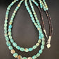 Royston Green Turquoise | Navajo Sterling Silver | Shell Heishi Necklace 32" | 16071