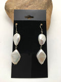 Handmade Sterling Silver Pearl Dangle Earrings | 1.5" | 03080
