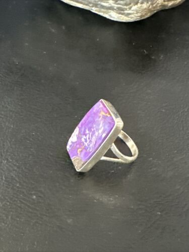 Southwestern Navajo Purple Mojave Turquoise Ring | Sterling Silver | Sz 6 | 15611 - Masha USA