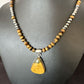 Southwestern Coffee Brown Tiger's Eye Pendant Necklace | Sterling Silver | 15866