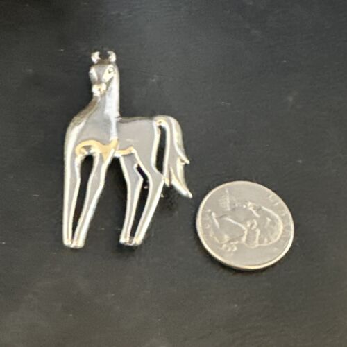 Navajo Horse Pendant Necklace | Sterling Silver | 2.25" | Authentic Native American Handmade | 15172