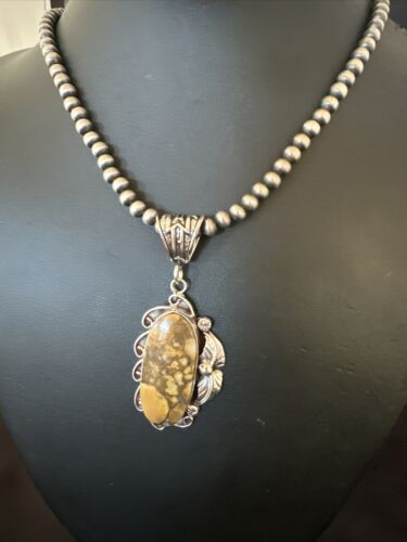 Navajo Wild Horse Necklace Pendant | Sterling Silver | Authentic Native American Handmade | 16988