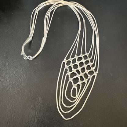 Heishi Liquid Sterling Silver 5-Strand Necklace | 20" | 15888