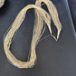 Gold Filled Heishi Tubes Necklace | 50 Strand | Liquid Sterling Silver | 30" | 17393