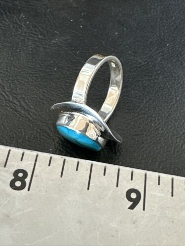 Sterling Silver Blue Kingman Turquoise Ring | Sz 7 | 17596