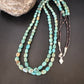 Royston Green Turquoise | Navajo Sterling Silver | Shell Heishi Necklace 32" | 16071