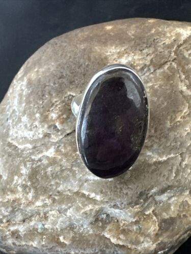 Women's Southwestern Sterling Silver Purple Sugilite Ring | Sz 8 | 17239
