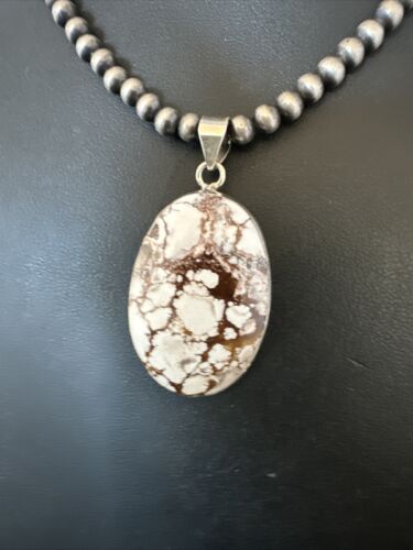 Navajo Wild Horse Necklace Pendant | Sterling Silver | Authentic Native American Handmade | 15730