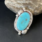 Men's Blue Kingman Turquoise Ring | Navajo Sterling Silver | Sz 10.5 | Authentic Native American Handmade | 15665