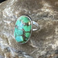 Navajo Green Mojave Turquoise Ring | Sterling Silver | Sz 7 | Authentic Native American Handmade | 15595