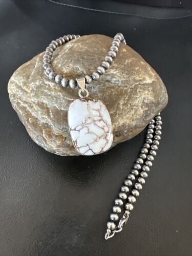 Navajo Wild Horse Necklace Pendant | Sterling Silver | Authentic Native American Handmade | 15737