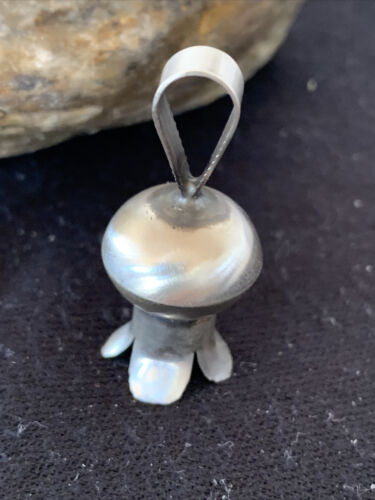 Navajo Naja Pendant | Sterling Silver | Handmade Pearls | 1.25" | Authentic Native American | 1258