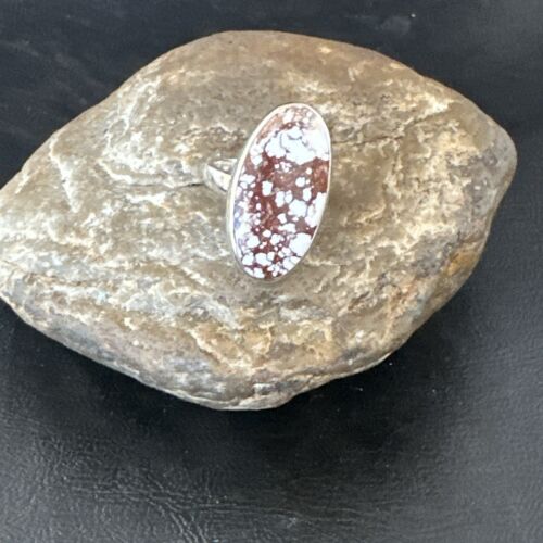Men's & Women's Wild Horse Turquoise Navajo Ring | Sterling Silver | Sz 8.5 | 17361