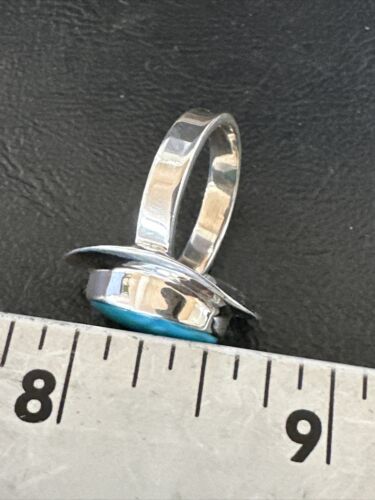 Sterling Silver Blue Kingman Turquoise Ring | Sz 7 | 17594 - Masha USA