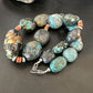 Men's Chunky Spiderweb Turquoise Necklace | Navajo Sterling Silver | Authentic Native American | 21" | 16236 Graduated