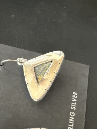 Navajo Bumblebee Jasper Earrings | Sterling Silver | Authentic Native American Handmade | 15836
