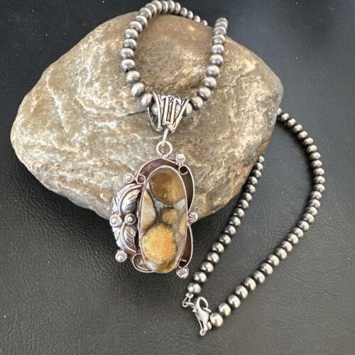 Navajo Wild Horse Necklace Pendant | Sterling Silver | Authentic Native American Handmade | 16943
