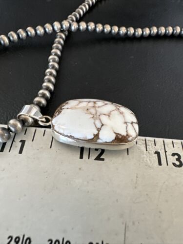 Navajo Wild Horse Necklace Pendant | Sterling Silver | Authentic Native American Handmade | 15737