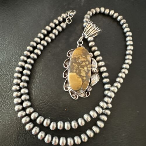 Navajo Wild Horse Necklace Pendant | Sterling Silver | Authentic Native American Handmade | 16988