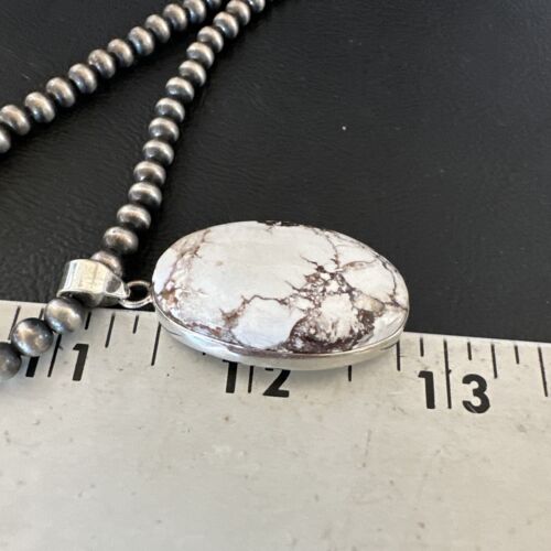 Navajo Wild Horse Necklace Pendant | Sterling Silver | Authentic Native American Handmade | 15721