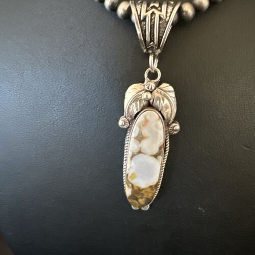 Navajo Wild Horse Necklace Pendant | Sterling Silver | Authentic Native American Handmade | 16985