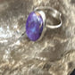 Adjustable Sterling Silver Purple Mojave Turquoise Ring | Sz 10 | 15613