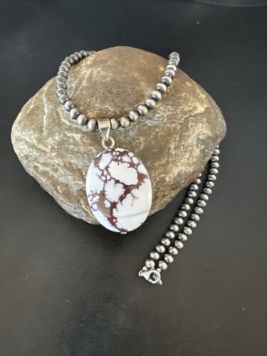 Navajo Wild Horse Necklace Pendant | Sterling Silver | Authentic Native American Handmade | 15731