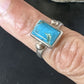 Navajo Blue Turquoise Pinkie Ring | Sterling Silver | Sz 4.5 | Authentic Native American Handmade | 15360