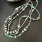 Navajo Pearls Royston Turquoise Necklace | Sterling Silver | Mixed Beads | 48" | 15990