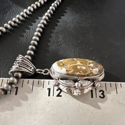 Navajo Wild Horse Necklace Pendant | Sterling Silver | Authentic Native American Handmade | 16984