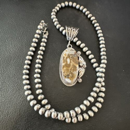 Navajo Wild Horse Necklace Pendant | Sterling Silver | Authentic Native American Handmade | 16990