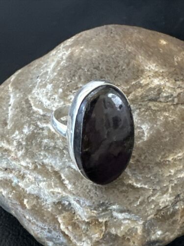 Women's Southwestern Sterling Silver Purple Sugilite Ring | Sz 8 | 17239