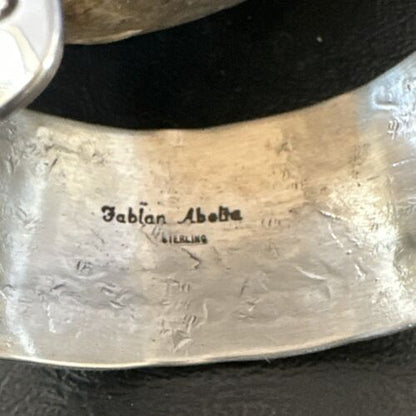 Navajo Stamped Cuff Bracelet | Sterling Silver | Authentic Native American Handmade | 17458