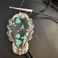 Men's Blue Spiderweb Turquoise Bolo Tie | Navajo Sterling Silver | Authentic Native American Handmade | 15008