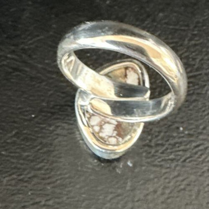 Men's & Women's Wild Horse Turquoise Ring | Navajo Sterling Silver | Sz 7 | Authentic Native American Handmade | 17287