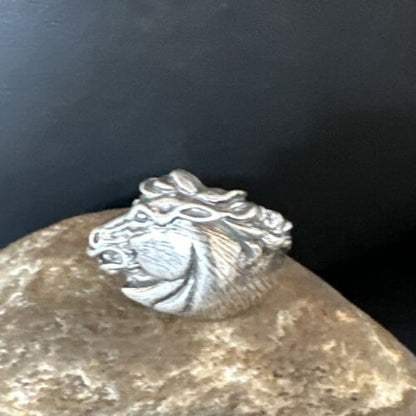 Navajo Horsehead Ring | Sterling Silver | Sz 11.5 | Authentic Native American Handmade | 15381