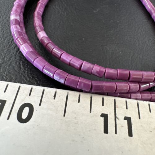 Sugilite Heishi Bead Necklace | 3 Strand | Stabilized Sterling Silver | Authentic Native American Handmade | 15999