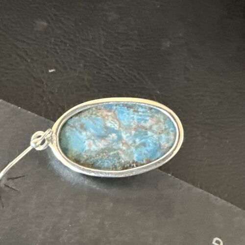 Blue Denim Lapis Dangle Earrings | Sterling Silver | 1" | 15790