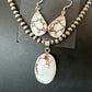 Navajo Wild Horse Necklace Pendant and Earrings Set | Sterling Silver | Authentic Native American Handmade | 15739