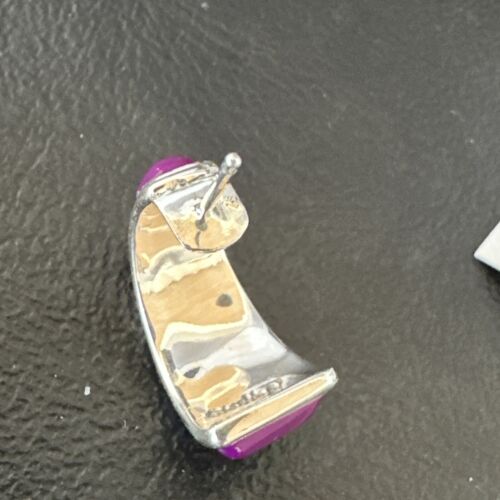 Southwestern Purple Sugilite Inlay Earrings | Sterling Silver | 1" | 16744
