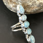 Navajo Blue Larimar Multi-Stone Ring | Authentic Native American Sterling Silver | Multi-Stone | Sz 5.5 | 15977