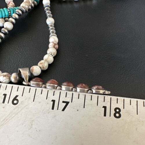 Navajo Wild Horse Necklace Pendant | Sterling Silver | Authentic Native American Handmade | 15813