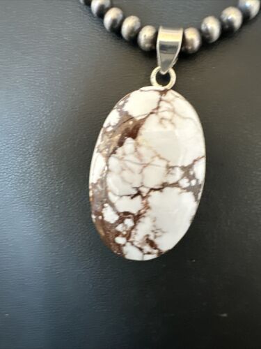 Navajo Wild Horse Necklace Pendant | Sterling Silver | Authentic Native American Handmade | 15729