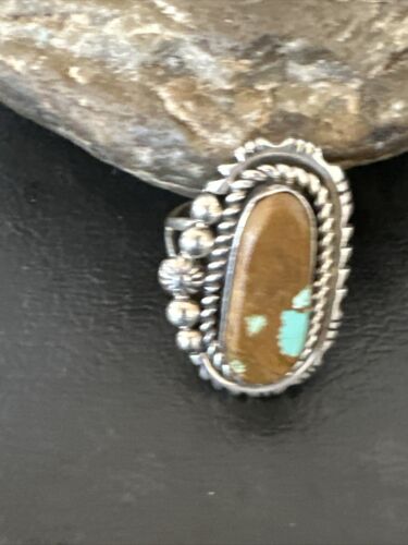 Men's Women's Blue Turquoise #8 Navajo Ring | Sterling Silver | Sz 11 | 16895