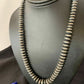 Navajo Pearl Graduated Rondelle Bead Necklace | 6-12mm Sterling Silver | 20" | Authentic Native American Handmade | 11807