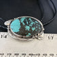 Men's Blue Spiderweb Turquoise Bolo Tie | Navajo Sterling Silver | Authentic Native American Handmade | 15009