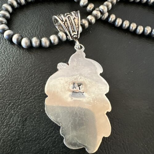 Navajo Wild Horse Necklace Pendant | Sterling Silver | Authentic Native American Handmade | 16988